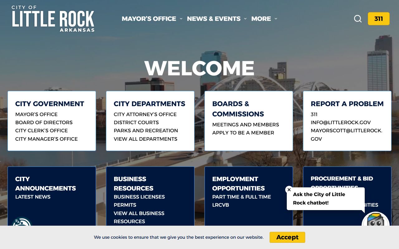 Little Rock Arkansas bankruptcy records city government website