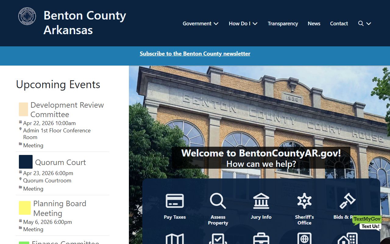 Siloam Springs Arkansas bankruptcy records Benton County government