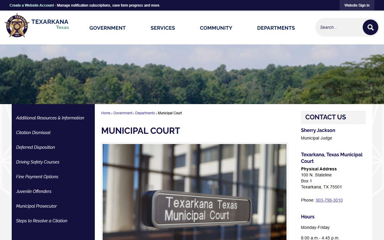 Texarkana Arkansas bankruptcy records municipal court