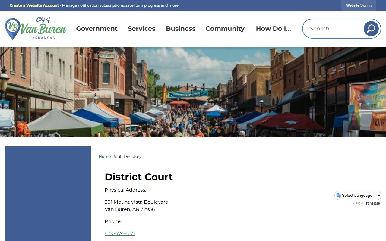 Van Buren Arkansas bankruptcy records district court