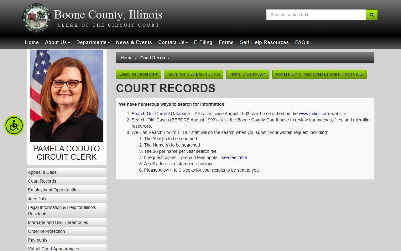 Boone County court records search bankruptcy filings