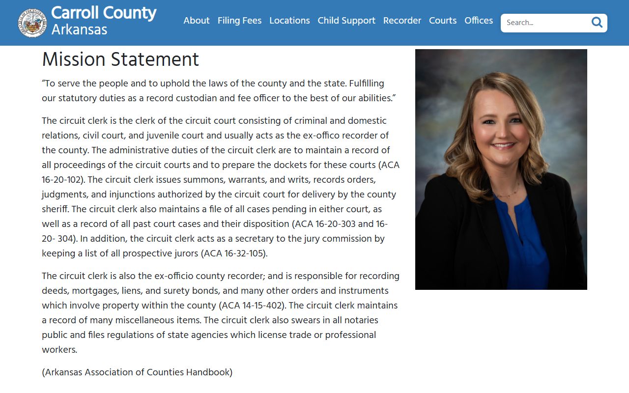 Carroll County bankruptcy records circuit clerk office