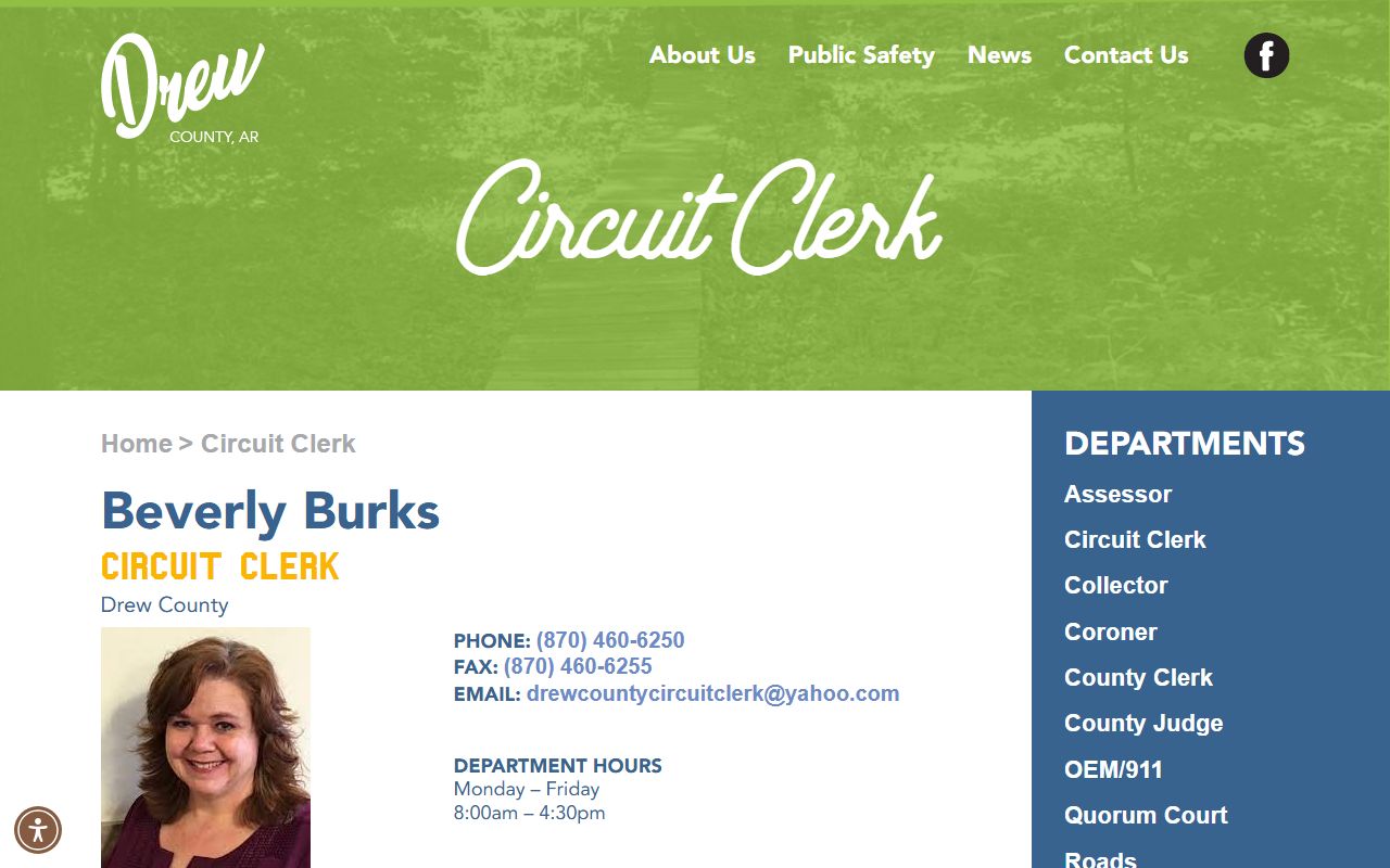 Drew County Circuit Clerk bankruptcy records
