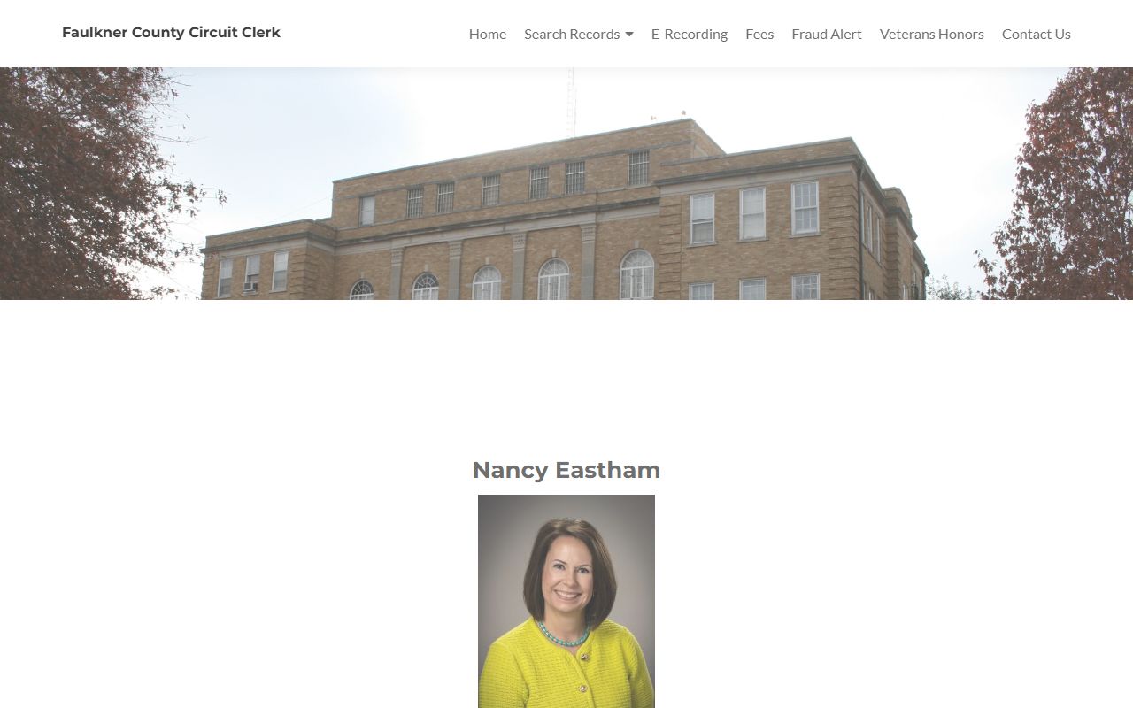 Faulkner County Circuit Clerk official website