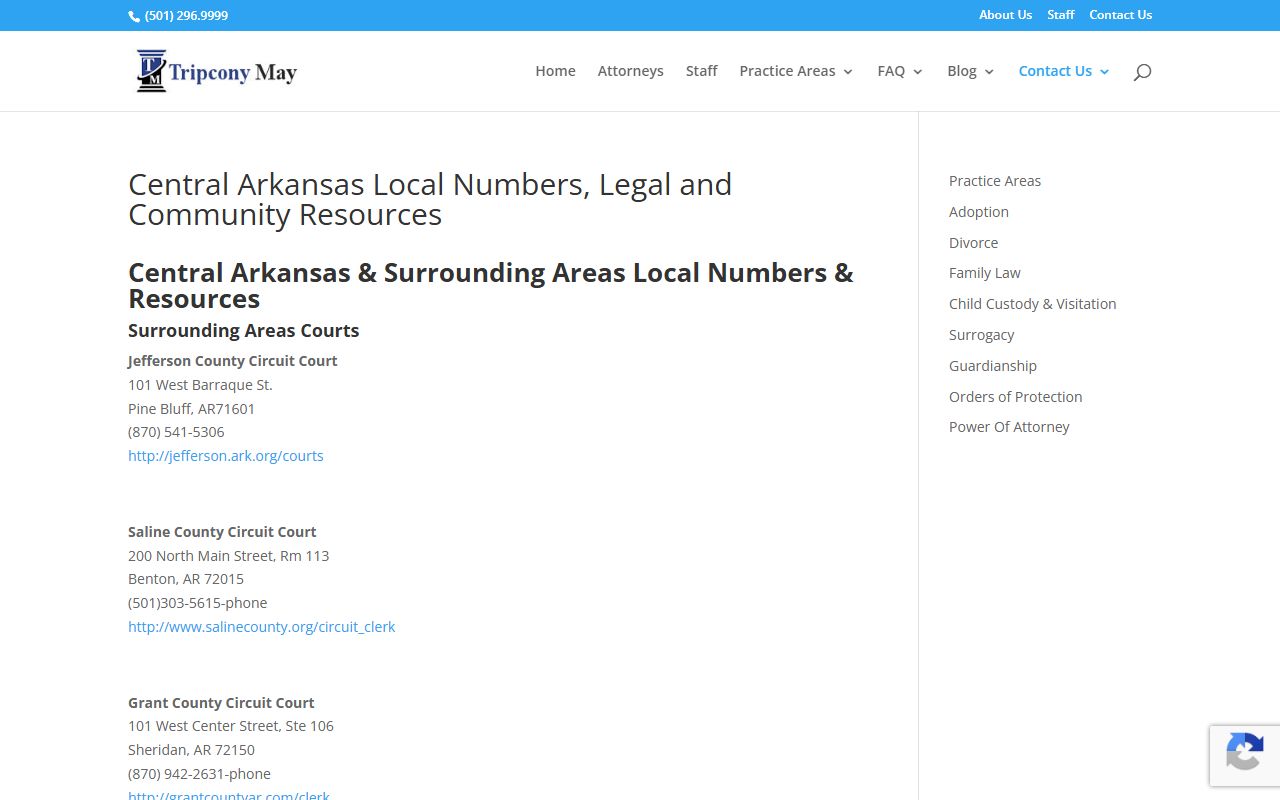 Perry County bankruptcy records central Arkansas legal resources directory