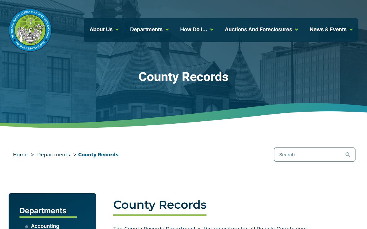 Pulaski County bankruptcy records county records search portal