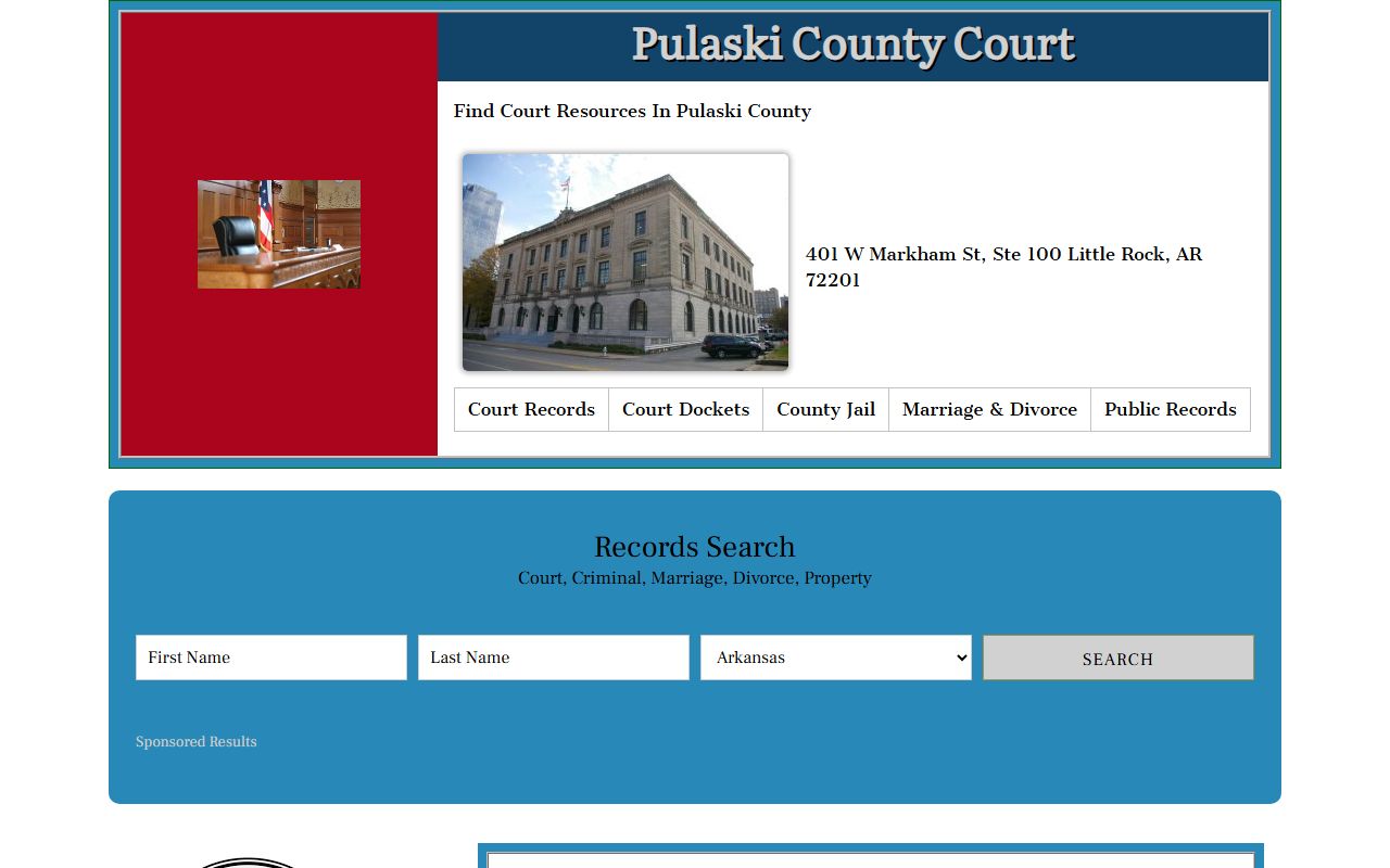 Pulaski County bankruptcy records court resources portal