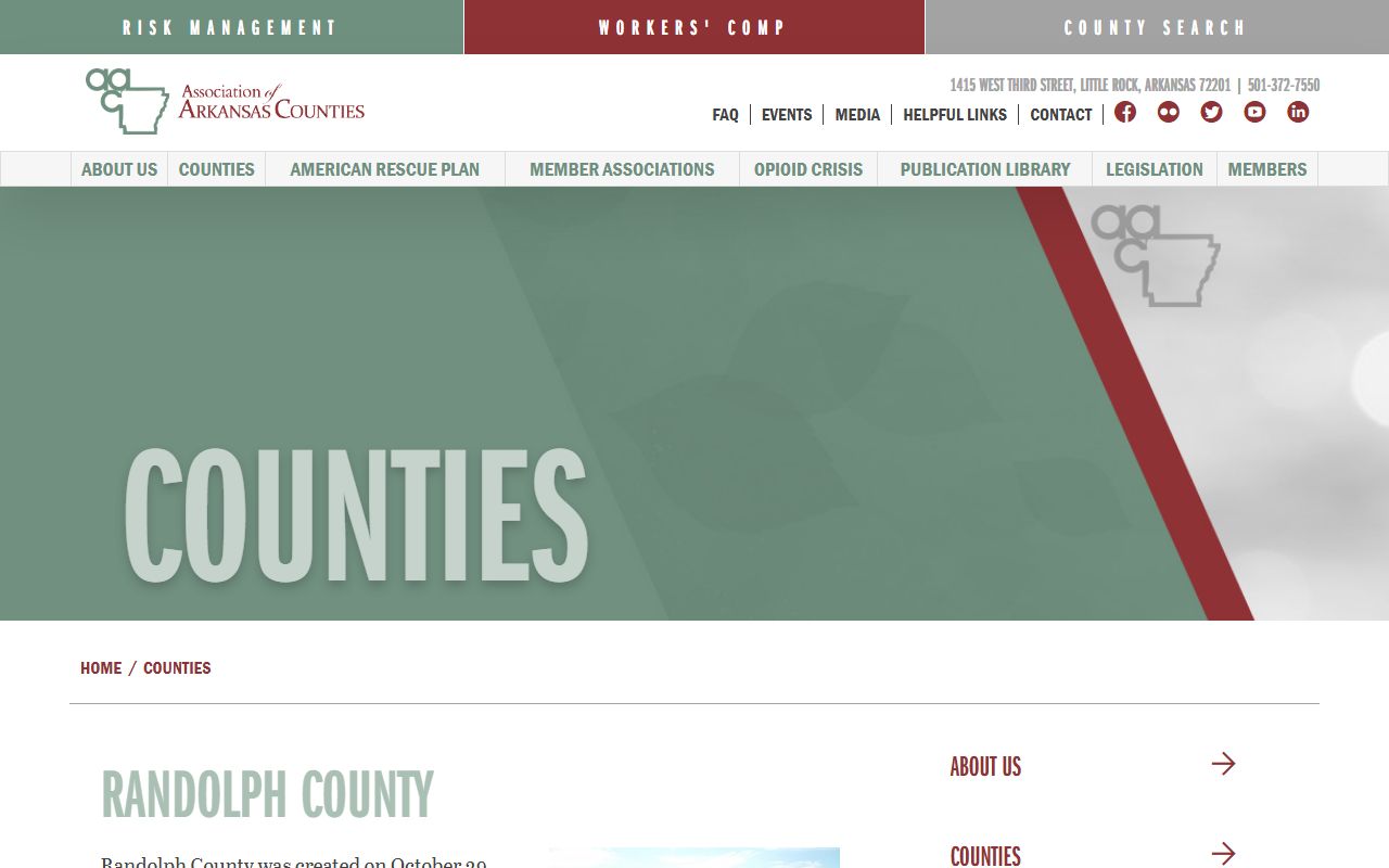 Randolph County bankruptcy records association of Arkansas counties directory