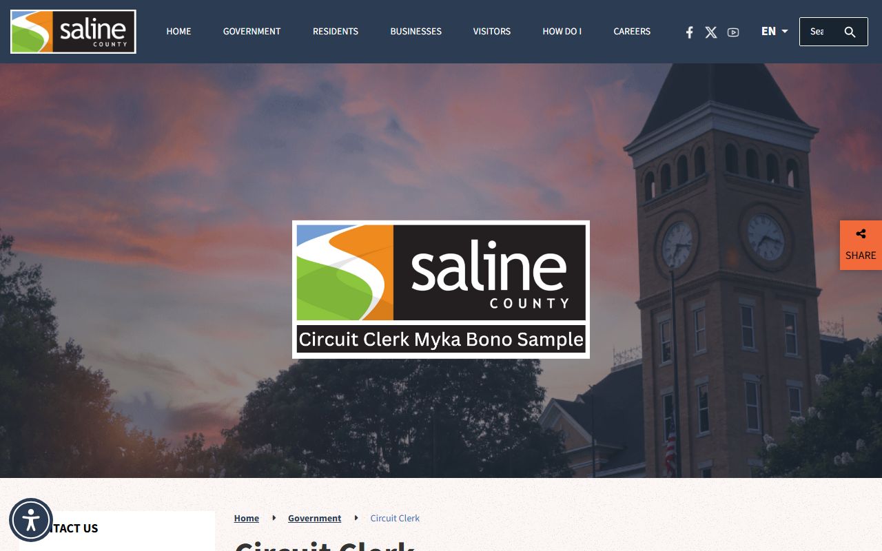 Saline County circuit clerk bankruptcy records online access