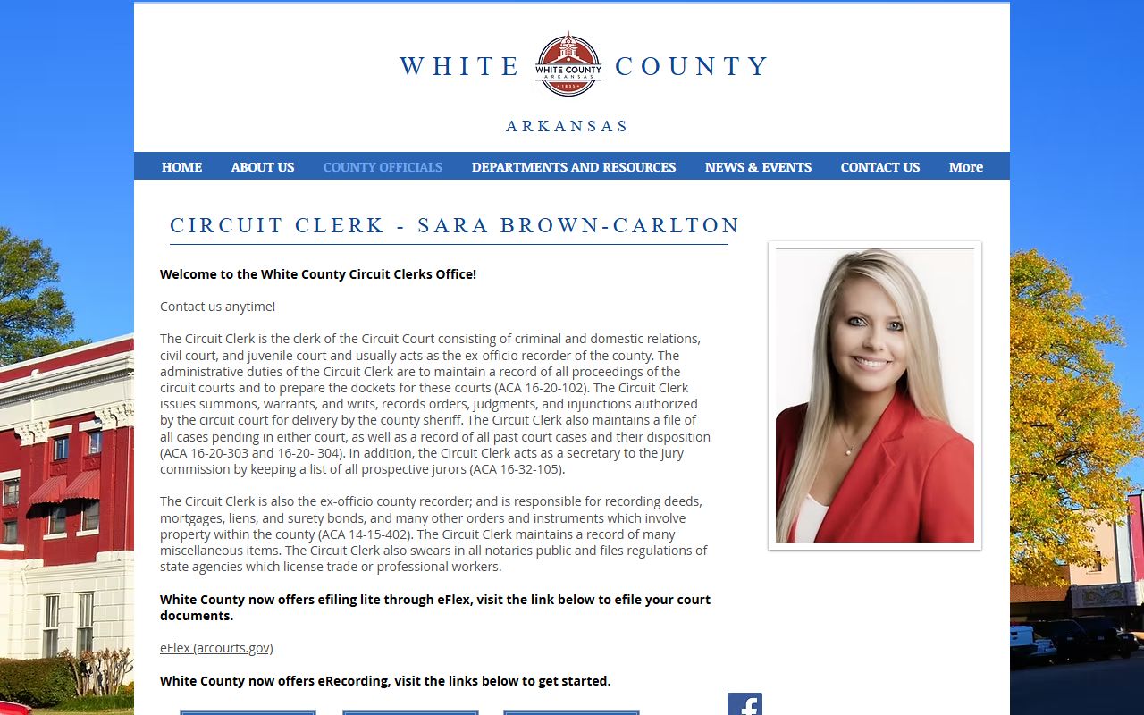 White County circuit clerk bankruptcy records page