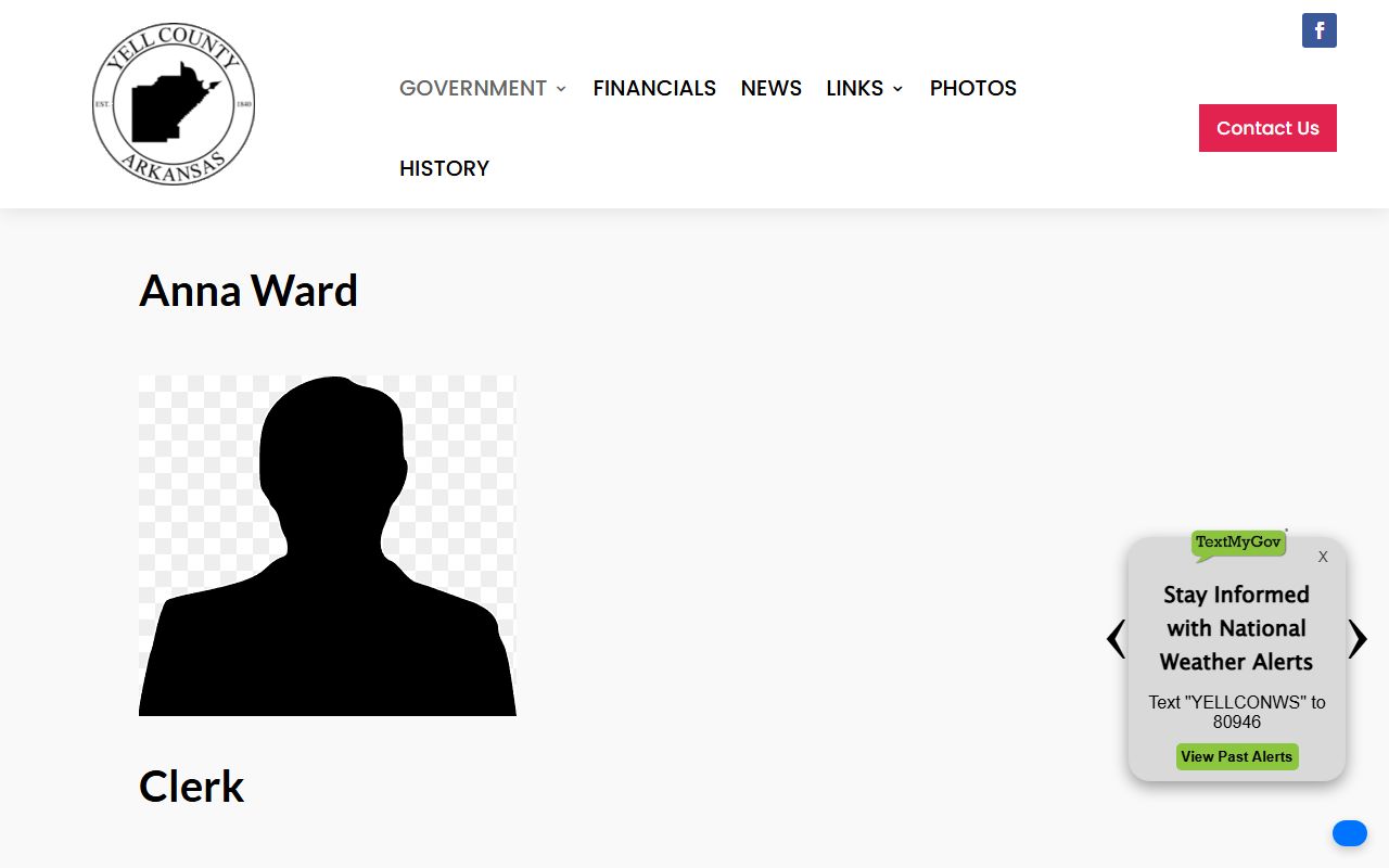 Yell County Circuit Clerk bankruptcy records office page